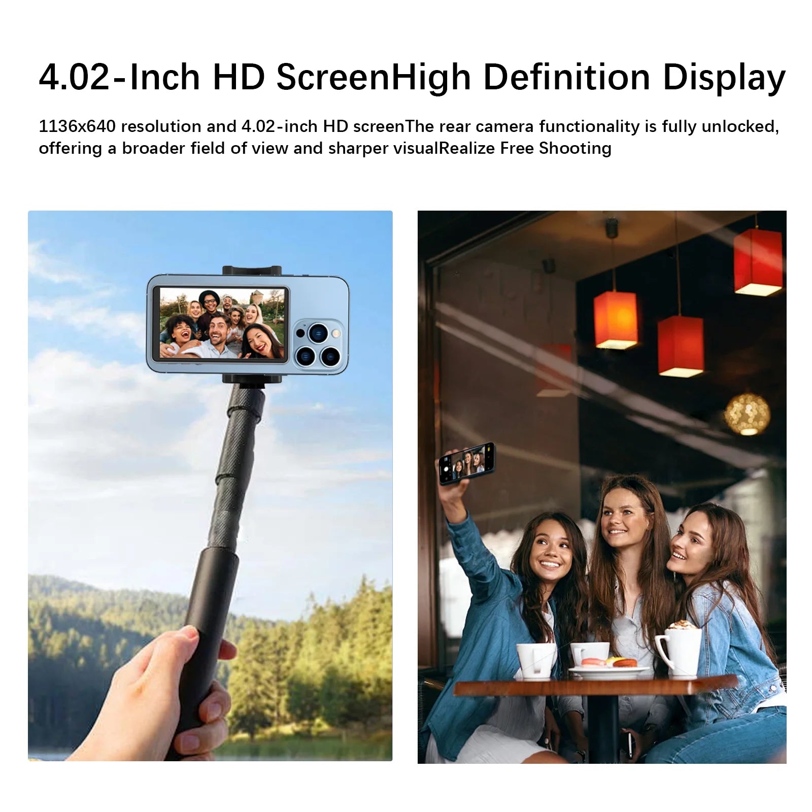 Magnetic Phone Vlog Selfie Monitor Screen