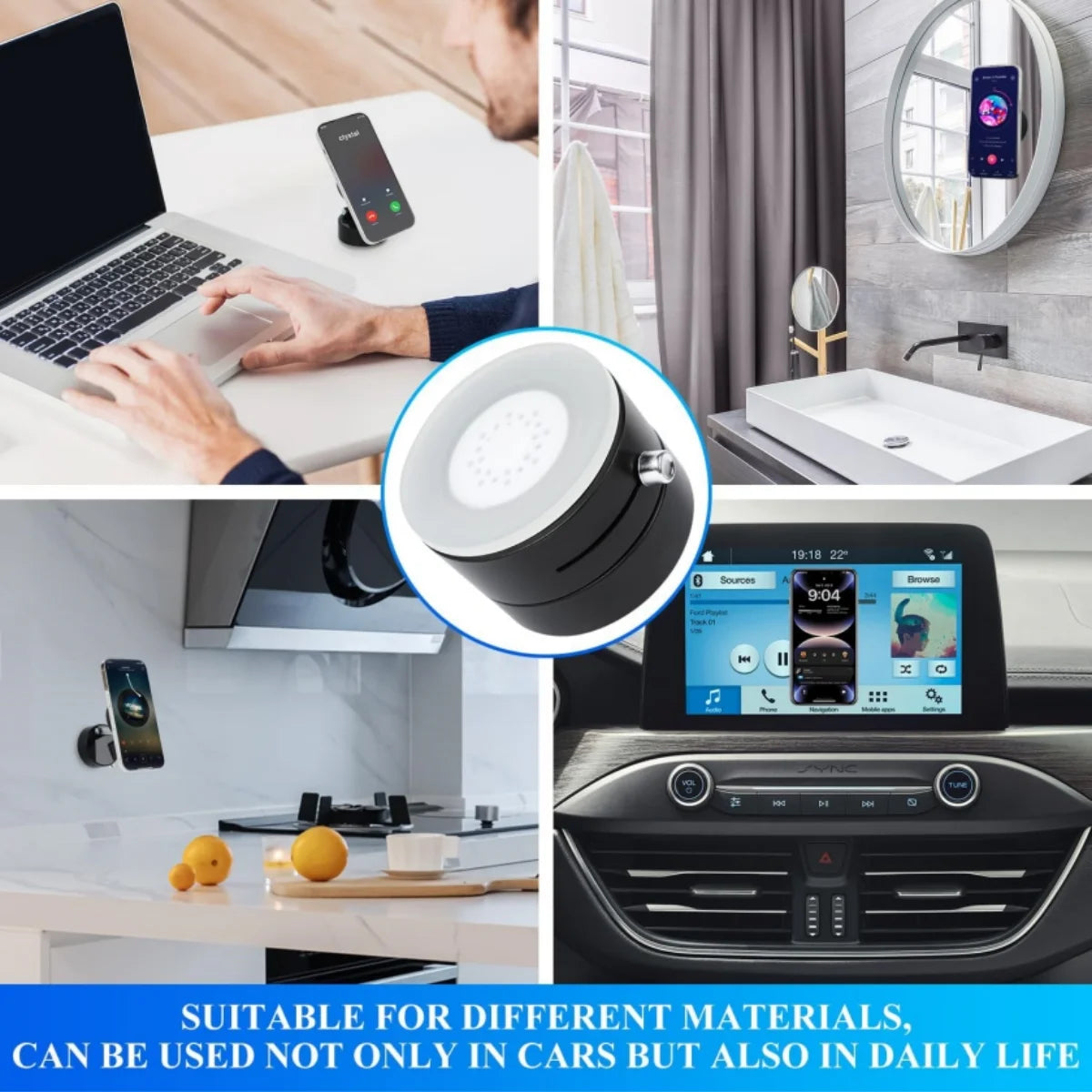 Cell Phone Grip & Go The Ultimate Vacuum Magnetic Adsorption Mount