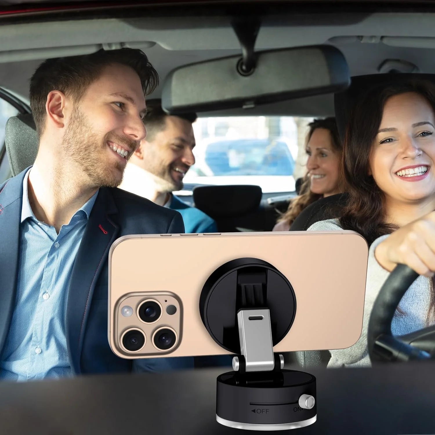 Cell Phone Grip & Go The Ultimate Vacuum Magnetic Adsorption Mount